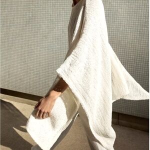 Zara White Poncho Sweater